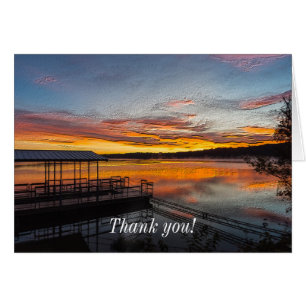 Orange Glory Morning Carte de remerciements
