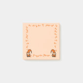 Orange Gnomes with Mushrooms Post it Notes (Voorkant)