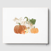 Orange Gold Halloween Baby shower d'automne Livre  (Verso)