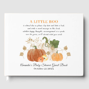 Orange Gold Halloween Baby shower d'automne Livre 