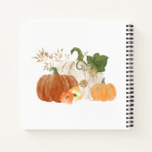 Orange Gold Halloween Baby shower d'automne Livre  (Dos)