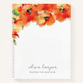Orange Golden Poppy Letters to Daughter Journal (Devant)