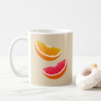Orange & Grapefruit Citrus Coffee Mug Gift Koffiemok