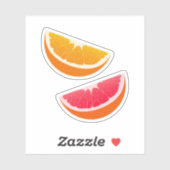 Orange & Grapefruit Citrus Stickers (Feuille)