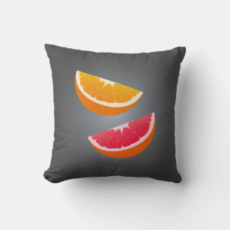 Orange & Grapefruit Citrus Throw Pillow Kussen