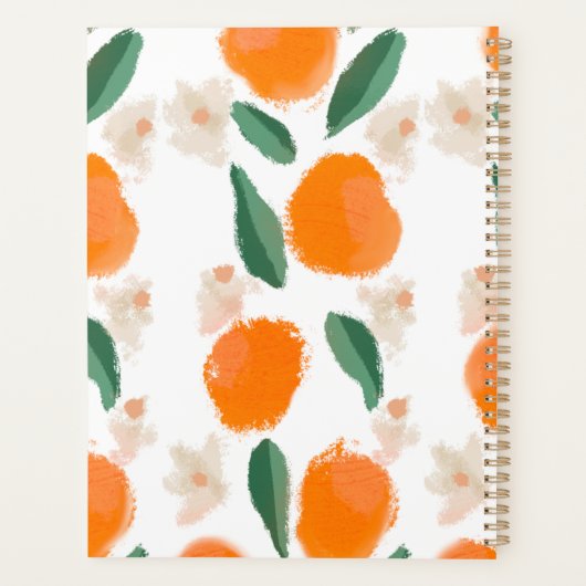 Orange Green Enseignant École Homeschool Planner (Dos)