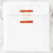 Orange Green Gerbera Daisy Candy stickers Buffet (Sac)