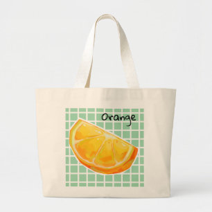 Orange Grote Tote Bag