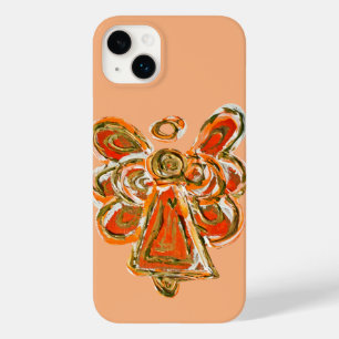 Orange Guardian Angel Art coque iphone personnalis