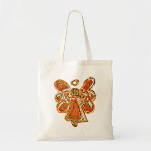 Orange Guardian Angel Art Sac fourre-tout personna
