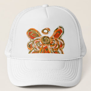Orange Guardian Angel Custom Art Casquette ou Casq