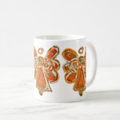 Orange Guardian Angel Custom Coffee Mug Cup (Devant droit)