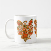 Orange Guardian Angel Custom Coffee Mug Cup (Gauche)