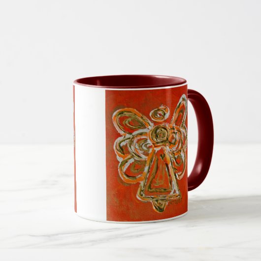 Orange Guardian Angel Mug ou Coupe (Devant droit)