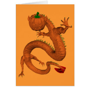 Orange Halloween Citrouille Dragon