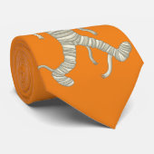 Orange Halloween cravate de maman - CRAVATE mascul (Roulé)