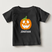 Orange Halloween Pumpkin with Name (Voorkant)