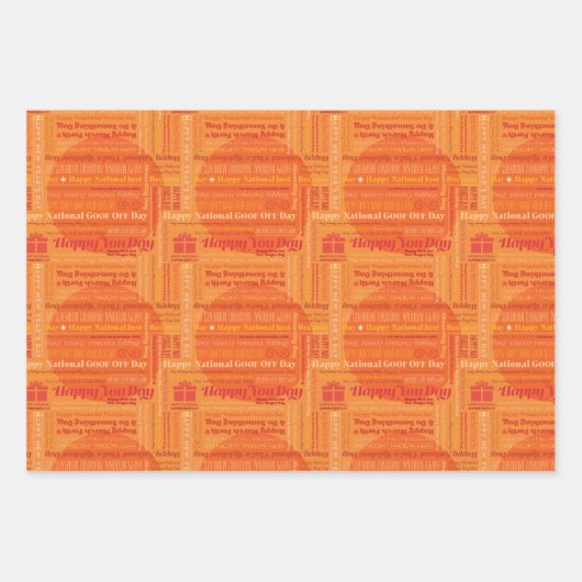 Orange Happy Days Wrapper Papier (Devant 2)