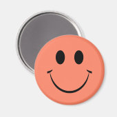 Orange Happy Face aimant (Recto/Verso)