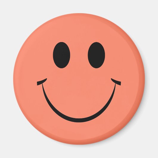 Orange Happy Face aimant (Devant)