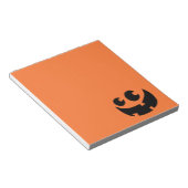 Orange Happy Halloween Pumpkin Notitieblok (Schuin)