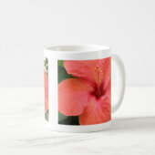 Orange Hibiscus Fleur Macro Mug (Devant droit)