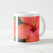 Orange Hibiscus Fleur Macro Mug (Devant droit)
