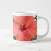 Orange Hibiscus Fleur Macro Mug (Droite)