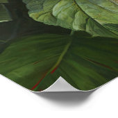 Orange Hibiscus Flower Art Imprimer Poster (Coin)