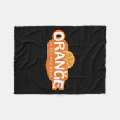 Orange Is The New Idiot Lemon Bleached Funny Sayin Fleece Deken (Voorkant (Horizontaal))