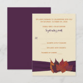 Orange, Ivoire, Feuilles Séchées Violettes Réponse (Devant / Derrière)