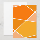 Orange JanaiCreates ColorCollection Invitation (Devant / Derrière)