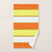 Orange, jaune et White Stripes (Serviette à main)