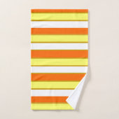 Orange, jaune et White Stripes (Serviette à main)