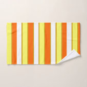Orange, jaune et White Stripes (Serviette à main)
