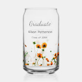 Orange jaune fleur sauvage moderne graduatie rusti (Verso)