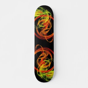 Orange Jaune Vert Abstrait Fils Skateboard Dec