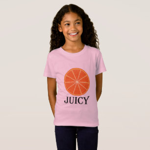 Orange juteux - T-shirt Jersey fin pour filles