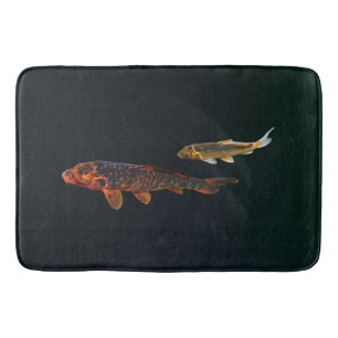 Orange Koi and Gold Koi Badmat