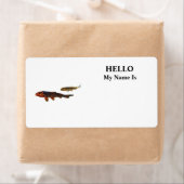 Orange Koi and Gold Koi Etiket (Insitu)