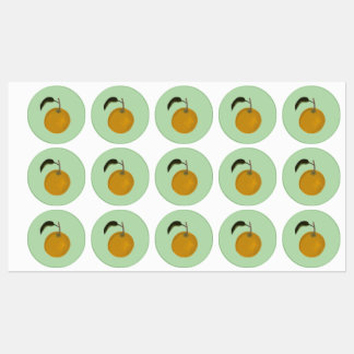 orange labels