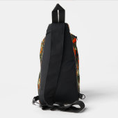 Orange Leaf Camouflage  Sling Bag (Achterkant)