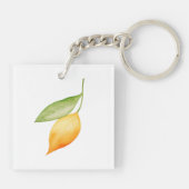 Orange Leaf Sleutelhanger (Achterkant)