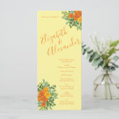 Orange Light Yellow Peony Rose Programmes de maria (Debout devant)