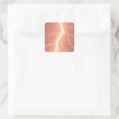 Orange Lightning Strike - Sticker (Sac)