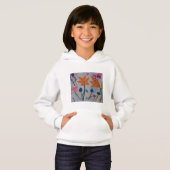 Orange Lilies Sweat - shirt à capuche (Devant entier)