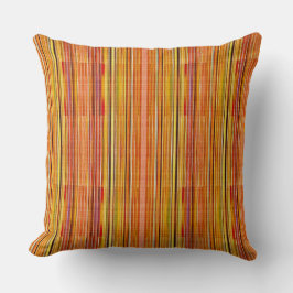orange line texture pattern kussen