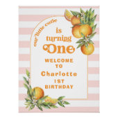 Orange Little Cutie Une 1ère Affiche de bienvenue  (Devant)