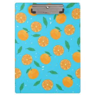 Orange Love, Notizbuch mit sommerlichem Motiv Klembord