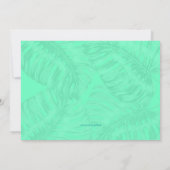 Orange Luau Anniversaire Personnalisé Invitations (Dos)